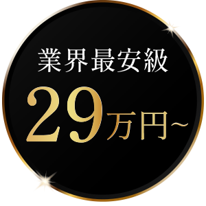 業界最安級 29万円